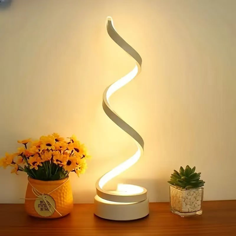 Adjustable LED USB Powered Spiral Desk Lamp