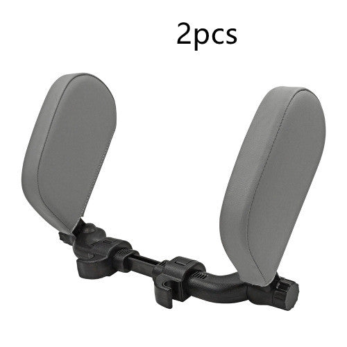 Adjustable Car Leather Neck Support Pillow