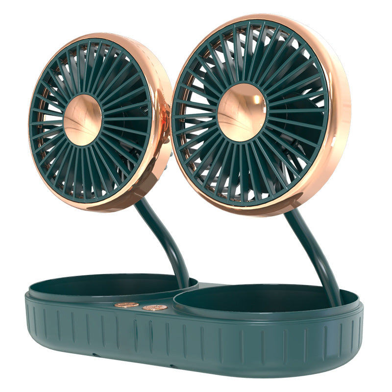 Double-Headed Automotive USB Cooling Fan