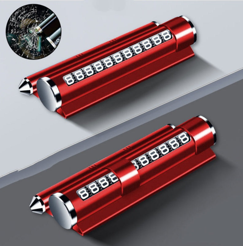 Multifunctional Phone Number Placard Emergency Safety Hammer