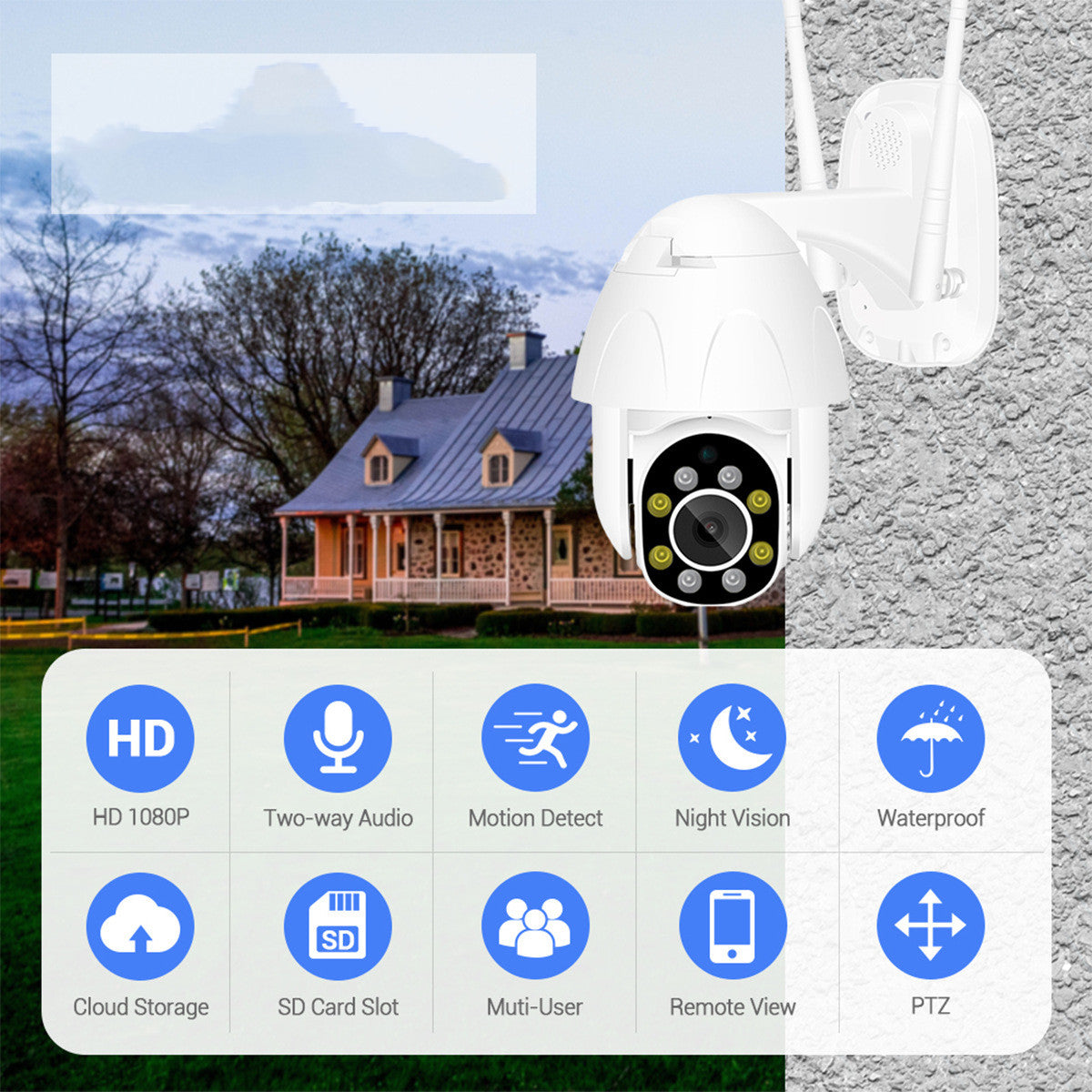 360 Night Vision HD Outdoor Security Camera