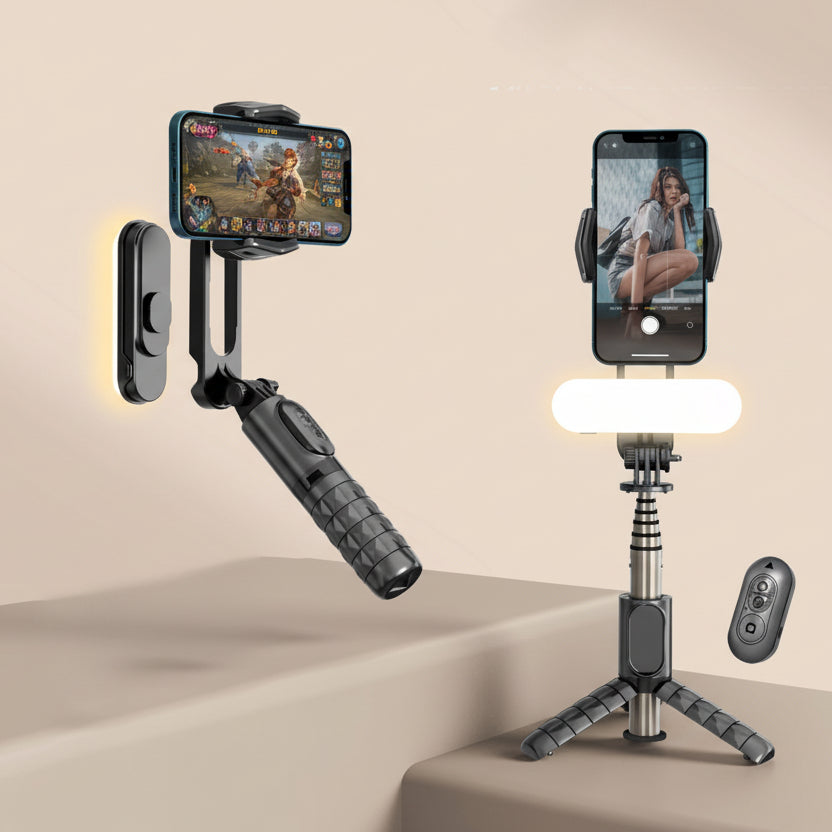 Handheld Gimbal And Bluetooth Tripod Selfie Stick