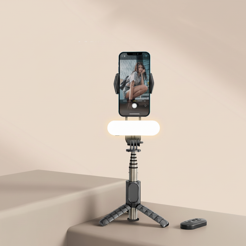 Handheld Gimbal And Bluetooth Tripod Selfie Stick