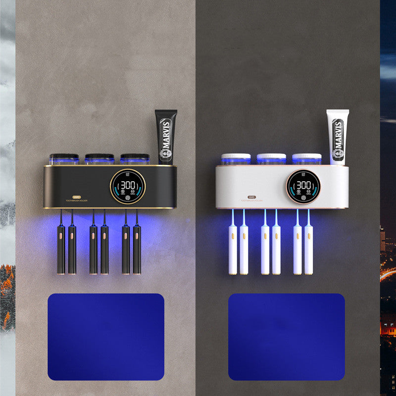 Electric Toilet Toothbrush Drying Rack
