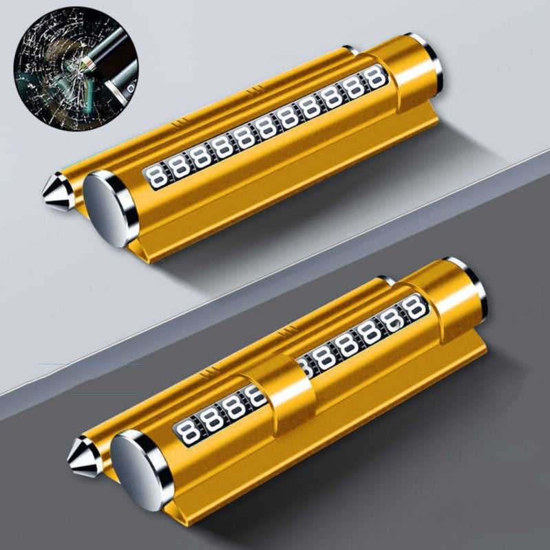 Multifunctional Phone Number Placard Emergency Safety Hammer