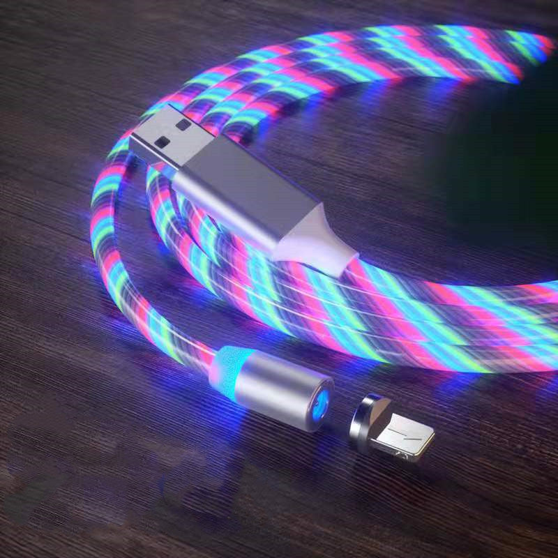LED Fast Magnetic Lighting Charging Cable