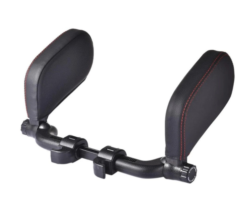 Adjustable Car Leather Neck Support Pillow