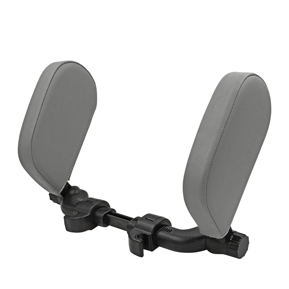 Adjustable Car Leather Neck Support Pillow