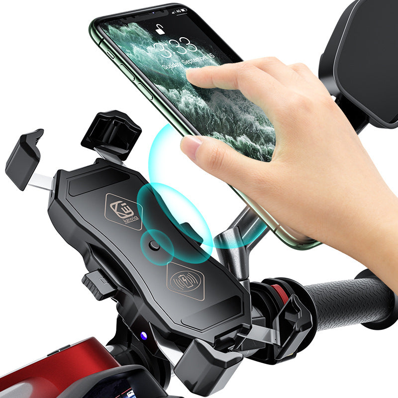 Usb Wireless Charging Biker Phone Holder