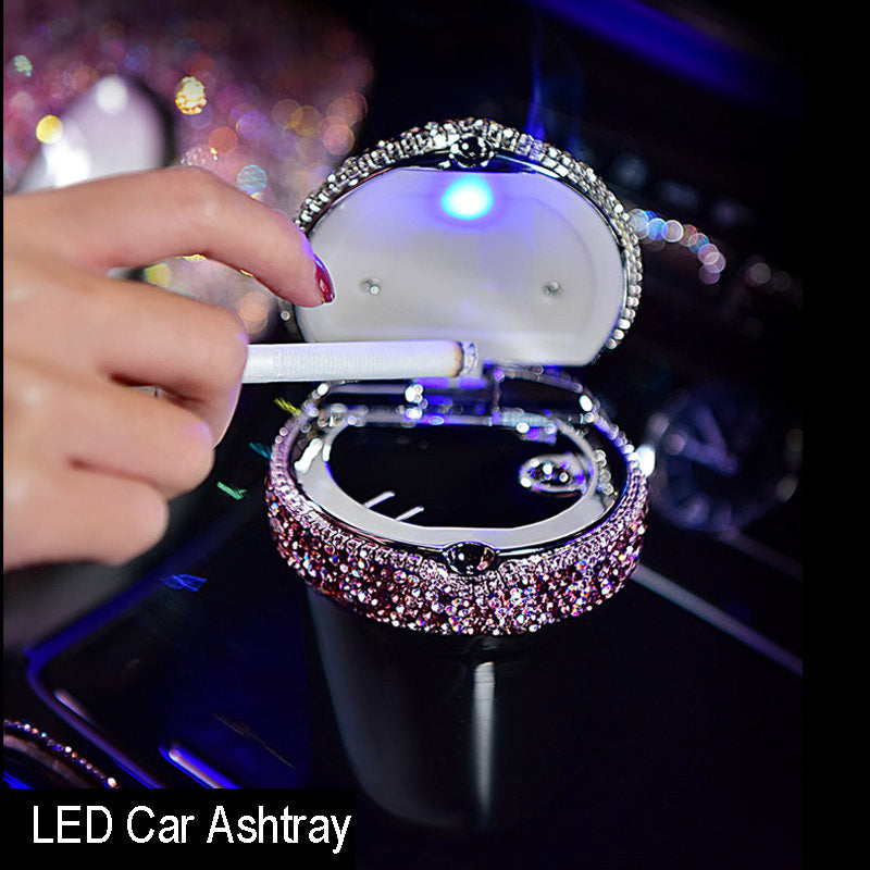 Purple Rhinestone Car Interior Accessories