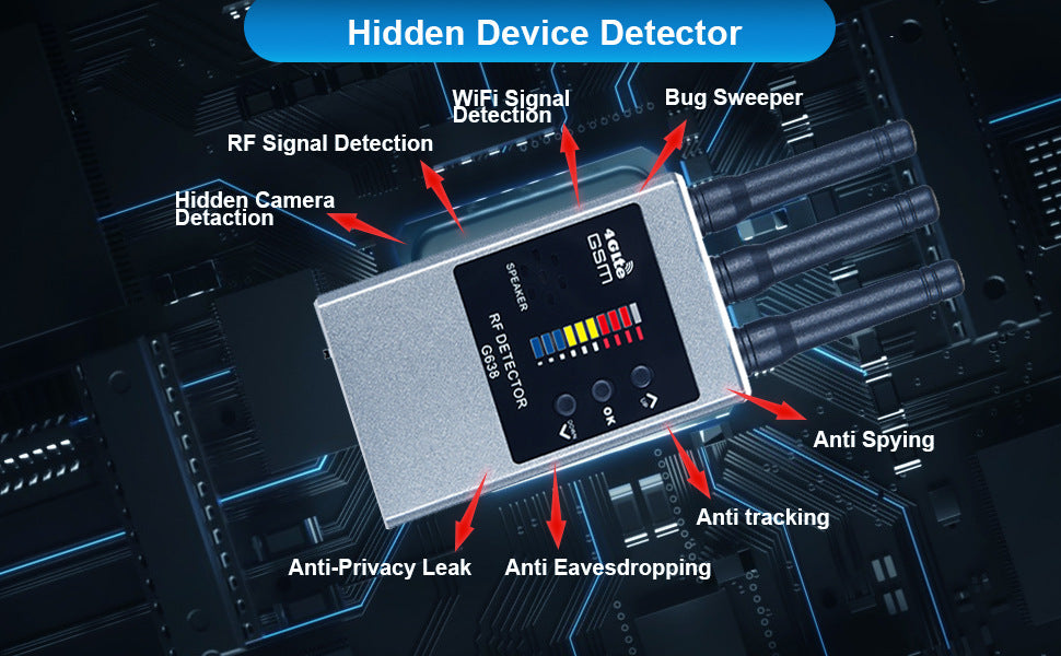 RF Bug Detector Hidden Camera Finder