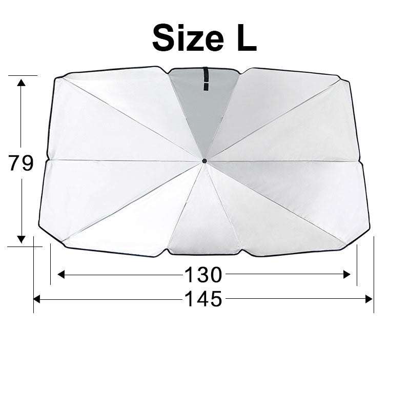 UV Heat Block Foldable Car Windshield Umbrella