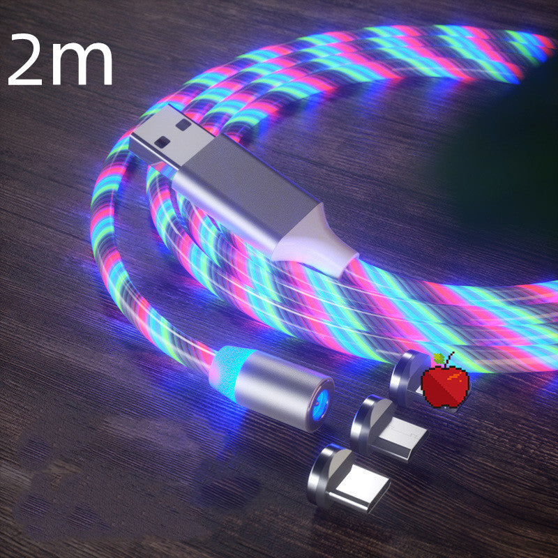 LED Fast Magnetic Lighting Charging Cable