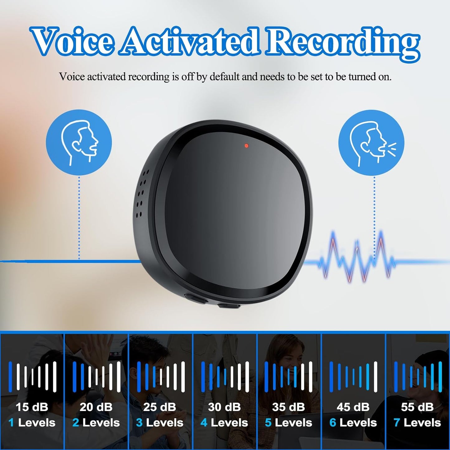 64GB Digital Voice Activated Recorder For Lectures