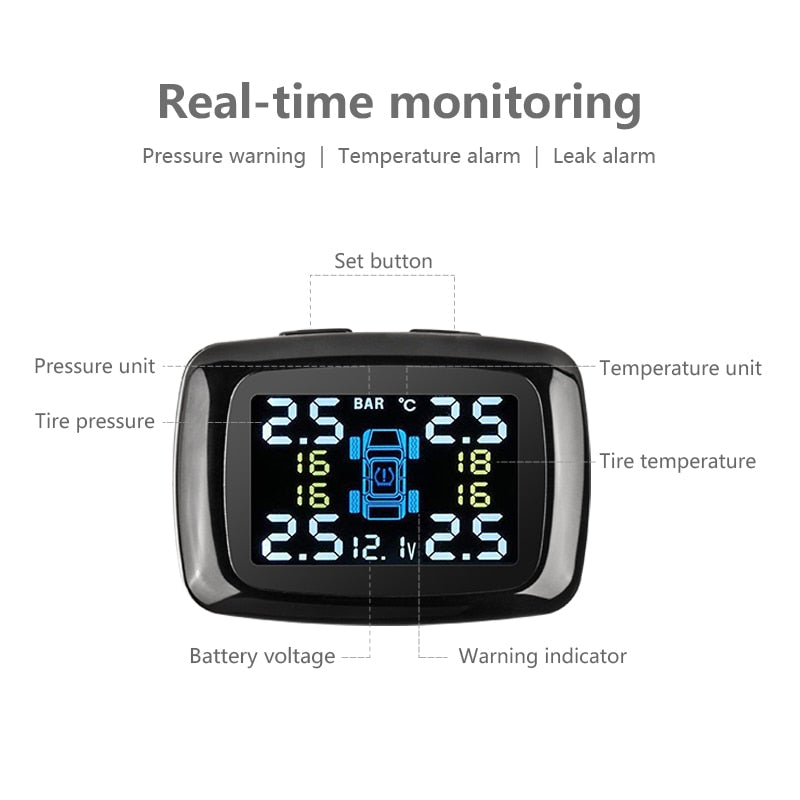 USB Tire Pressure Security Alarm Sensors