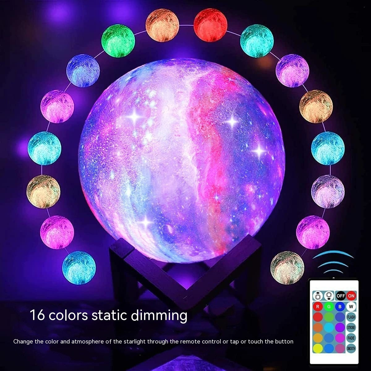 3D Printing Moon Galaxy Light