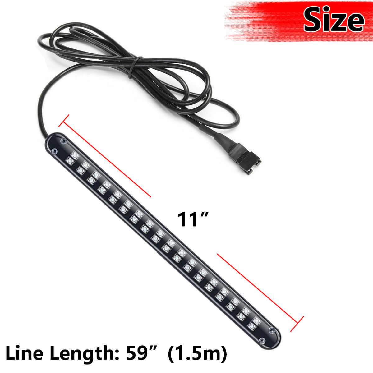 6x Car Underglow Neon Accent Strip Lights Kit
