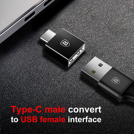 Compact Type C Male To USB Female Adapter