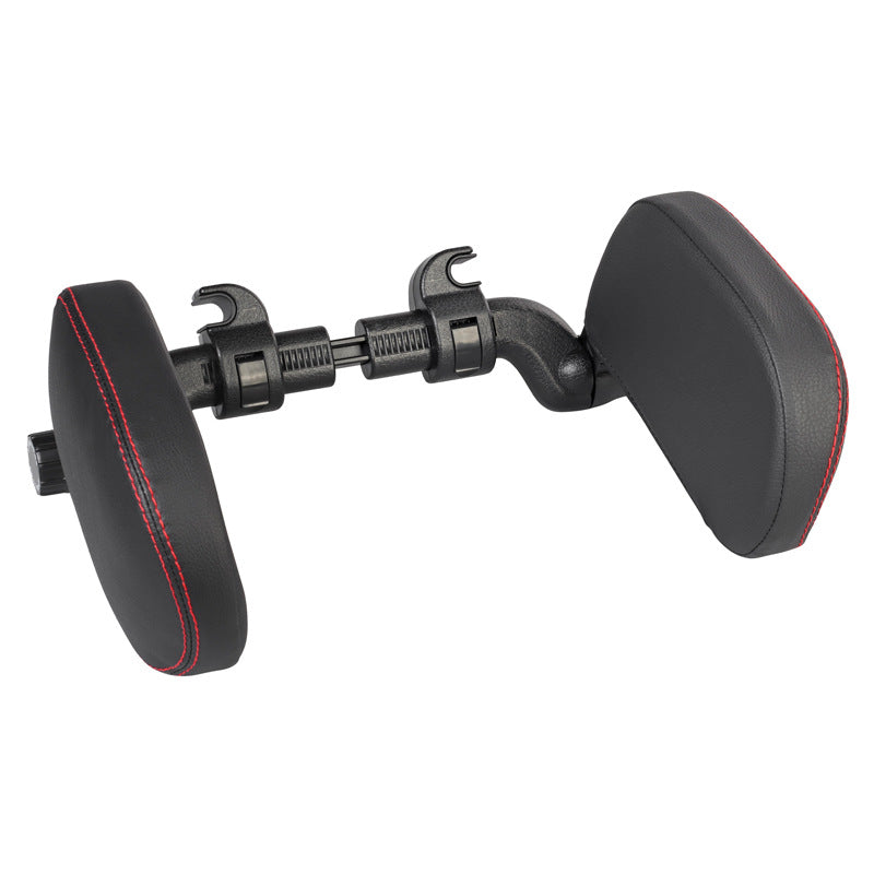 Adjustable Car Leather Neck Support Pillow