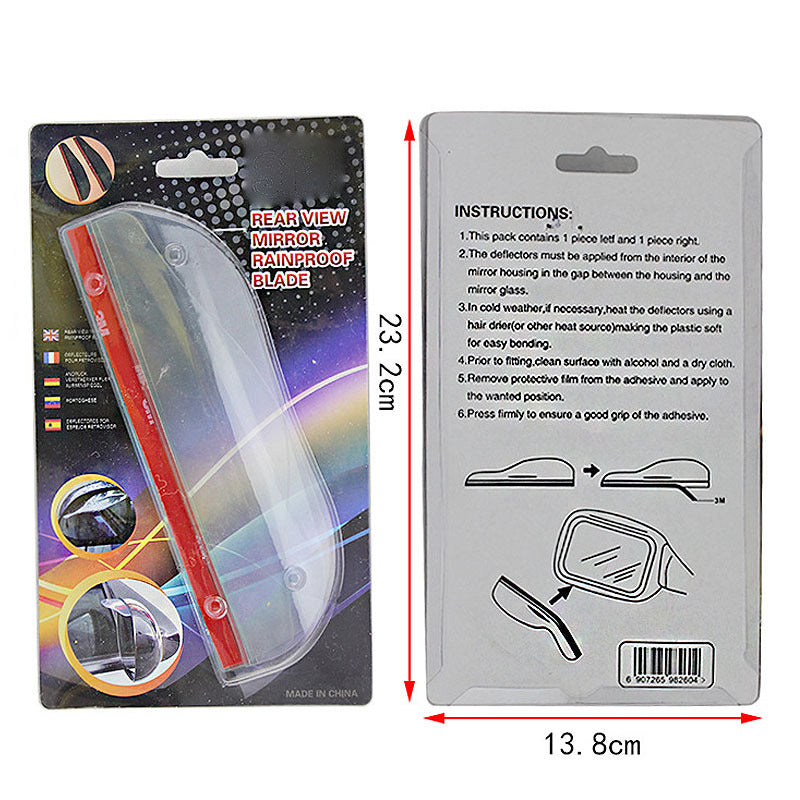 2 Pcs Car Rearview Mirror Rain Protection Set