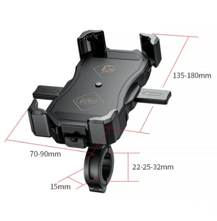 Usb Wireless Charging Biker Phone Holder