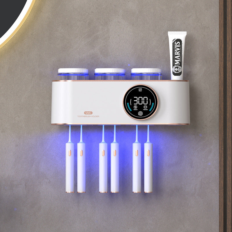 Electric Toilet Toothbrush Drying Rack