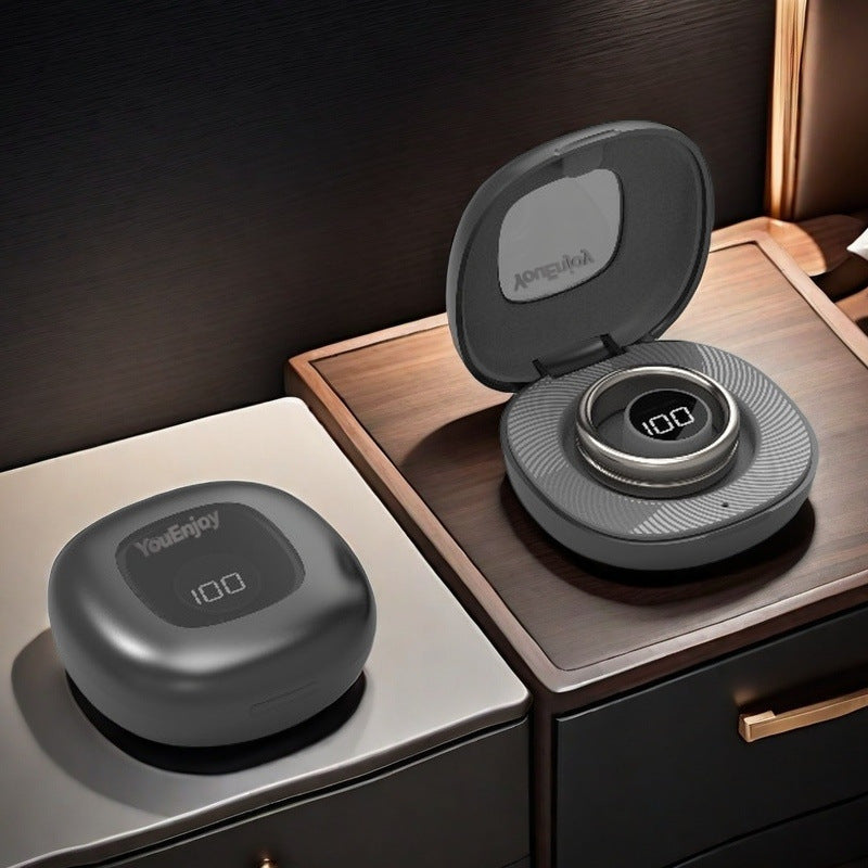 LED Digital Display Charging Smart Ring