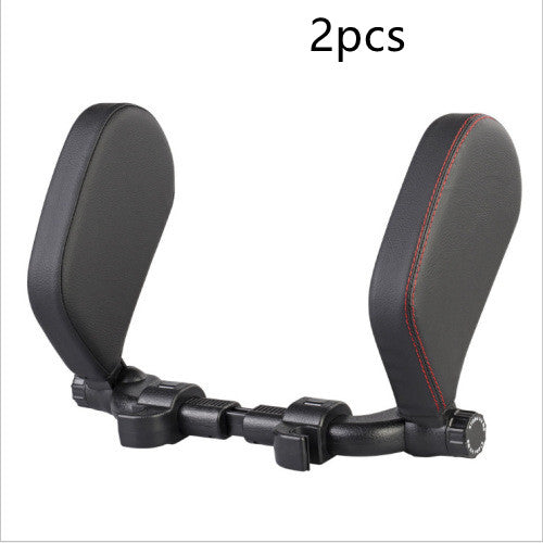 Adjustable Car Leather Neck Support Pillow