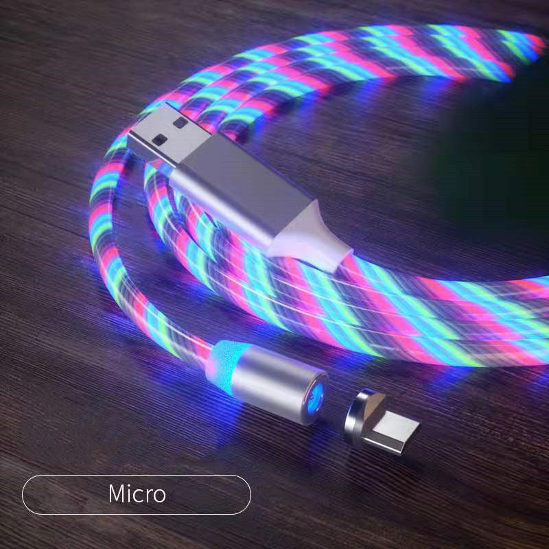 LED Fast Magnetic Lighting Charging Cable