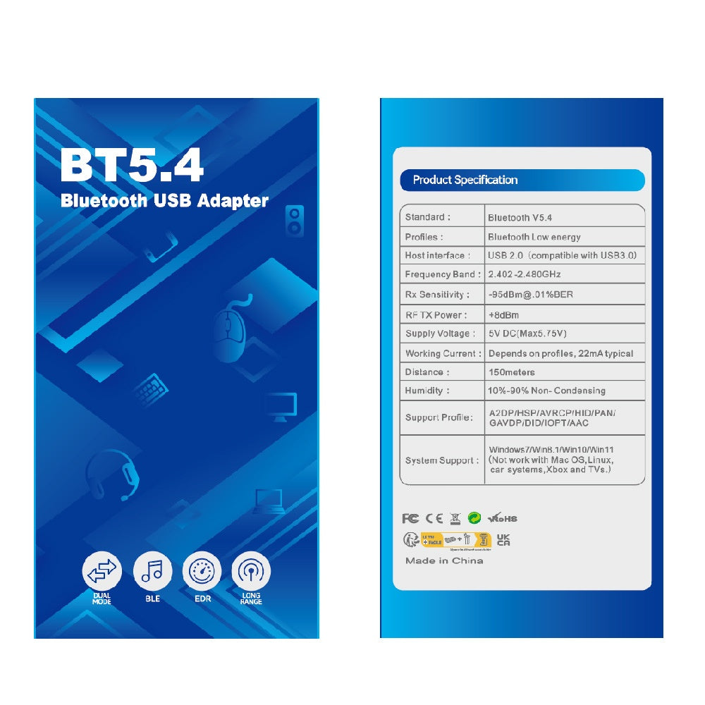 USB Bluetooth Audio Receiver And Transmitter