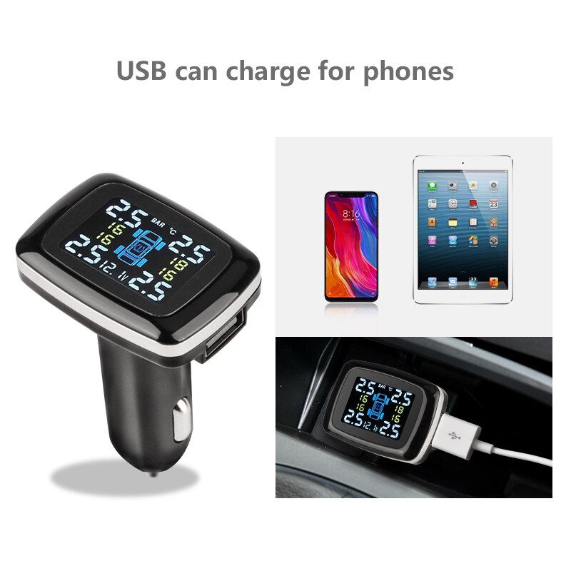 USB Tire Pressure Security Alarm Sensors