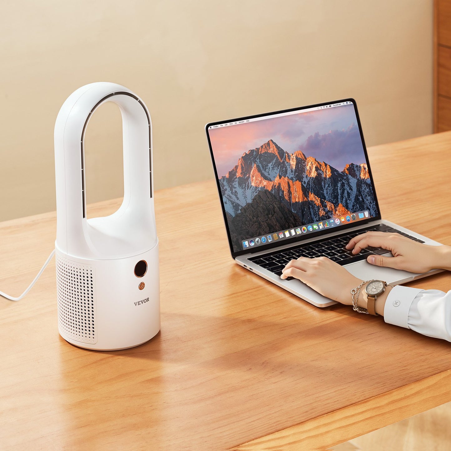 Portable Desk Bladeless 6-Speed Quiet Fan