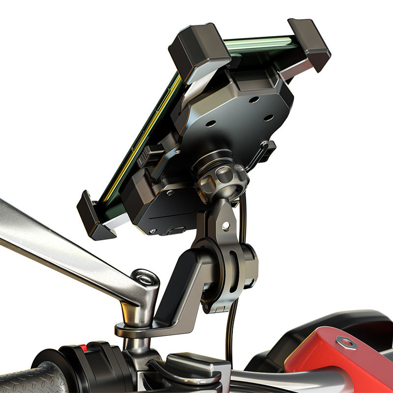 Usb Wireless Charging Biker Phone Holder