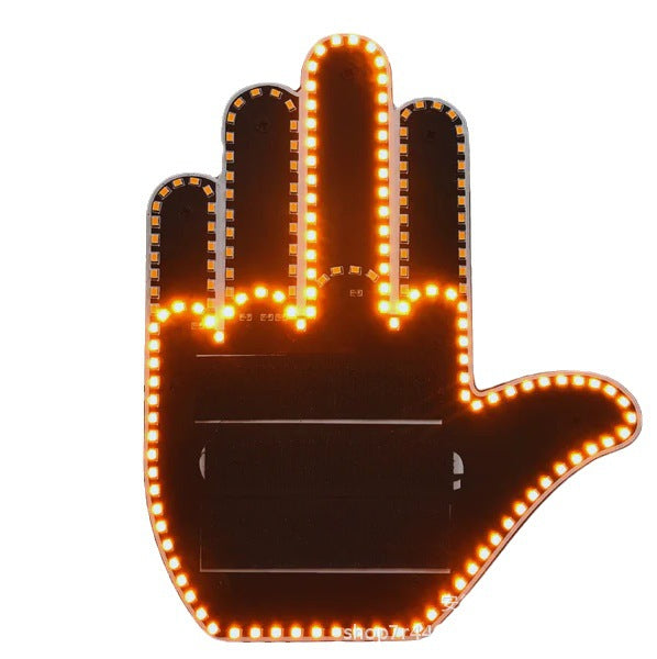 LED Illuminated Gesture Car Finger Light With Remote