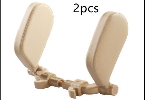 Adjustable Car Leather Neck Support Pillow