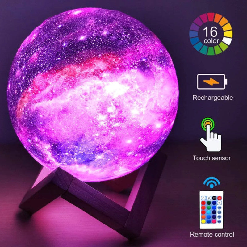 3D Printing Moon Galaxy Light