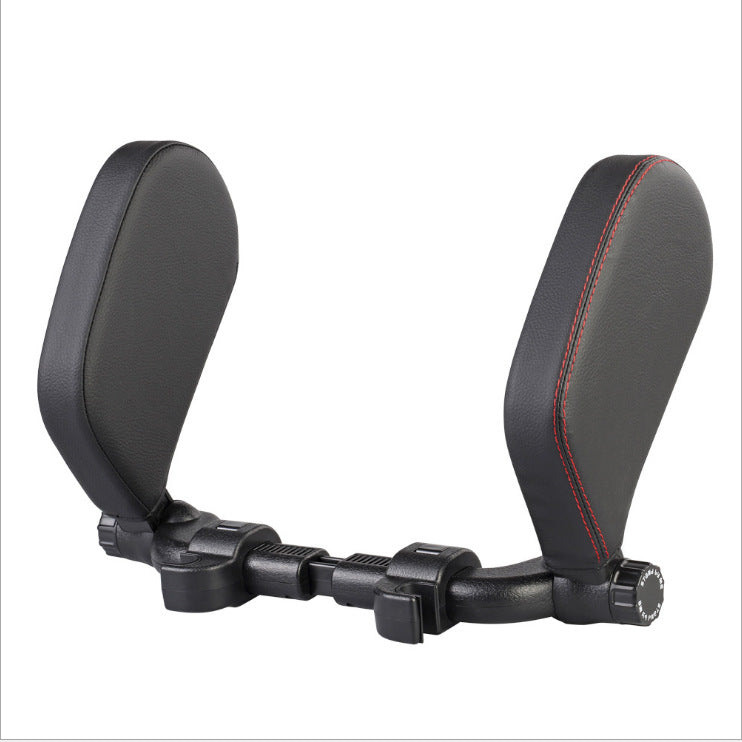 Adjustable Car Leather Neck Support Pillow