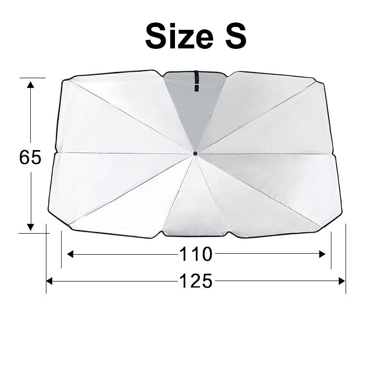 UV Heat Block Foldable Car Windshield Umbrella
