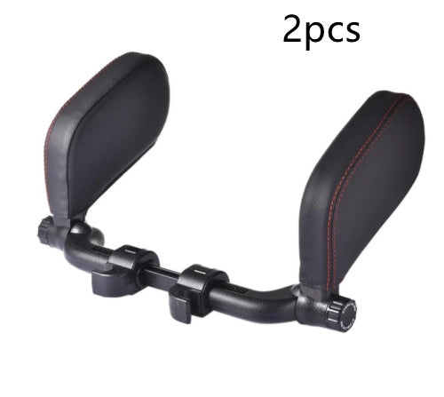 Adjustable Car Leather Neck Support Pillow