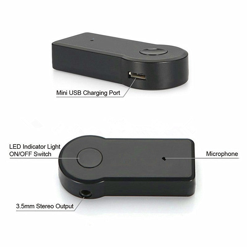 3.5mm Universal Car Bluetooth Music Receiver With Mic