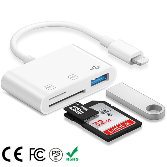 3-in-1 U Disk Memory Card Reader