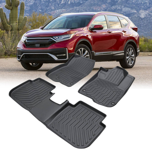 Black All-Weather TPE Rubber Car Mats