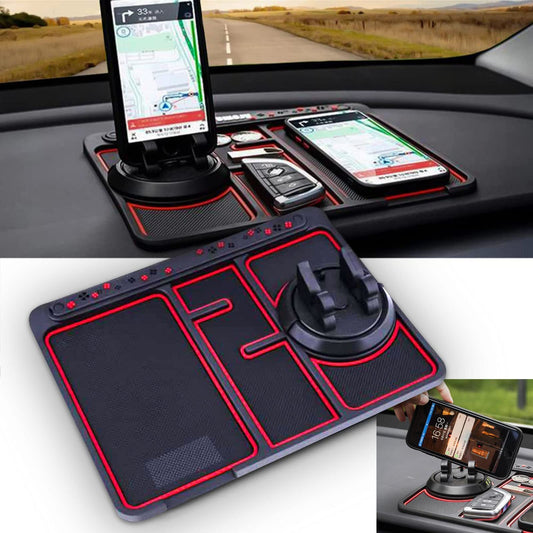 4-in-1 Non-Slip Car Phone Holder Mat