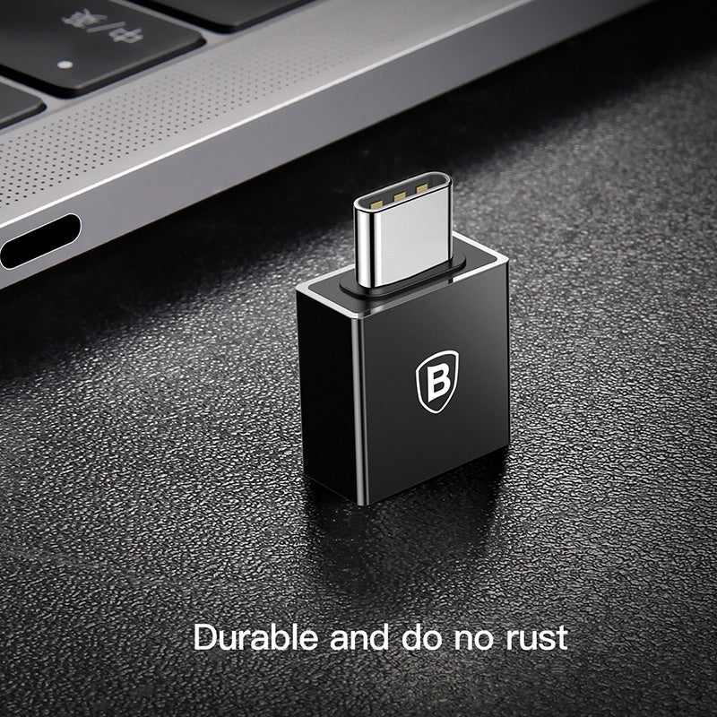 Compact Type C Male To USB Female Adapter