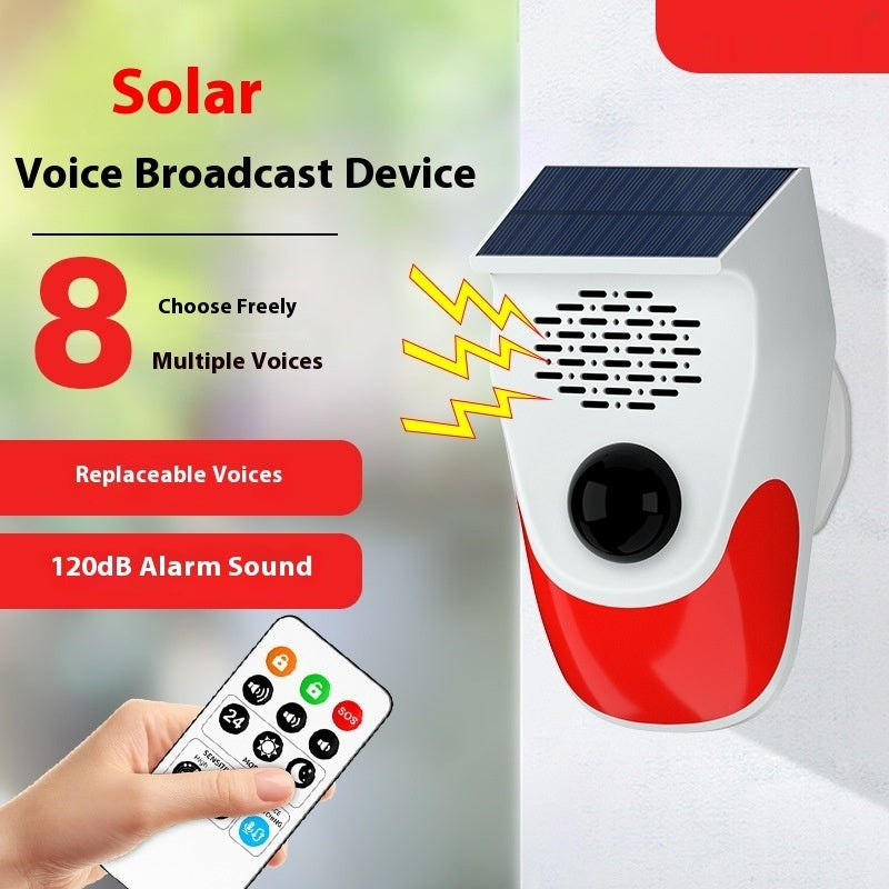 Solar Infrared Alarm Warning Indicator