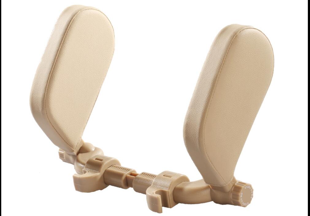 Adjustable Car Leather Neck Support Pillow