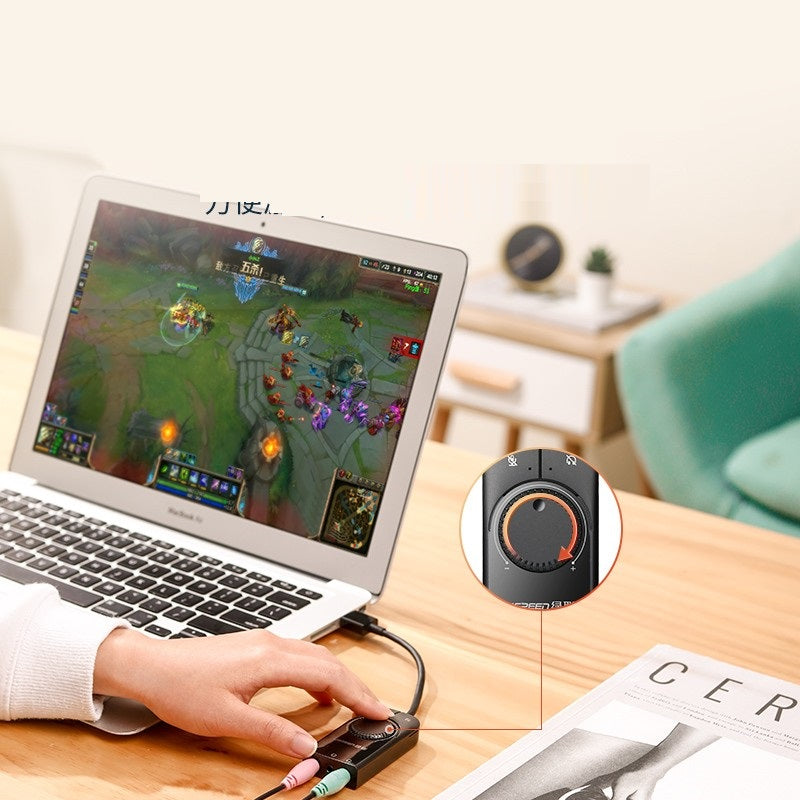 USB Sound Card External Audio Converter