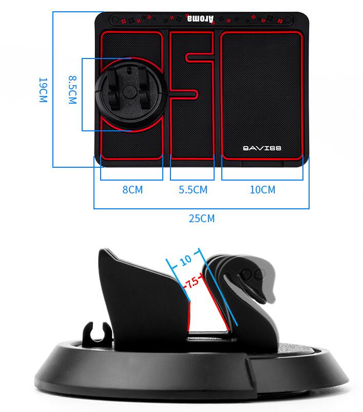 4-in-1 Non-Slip Car Phone Holder Mat