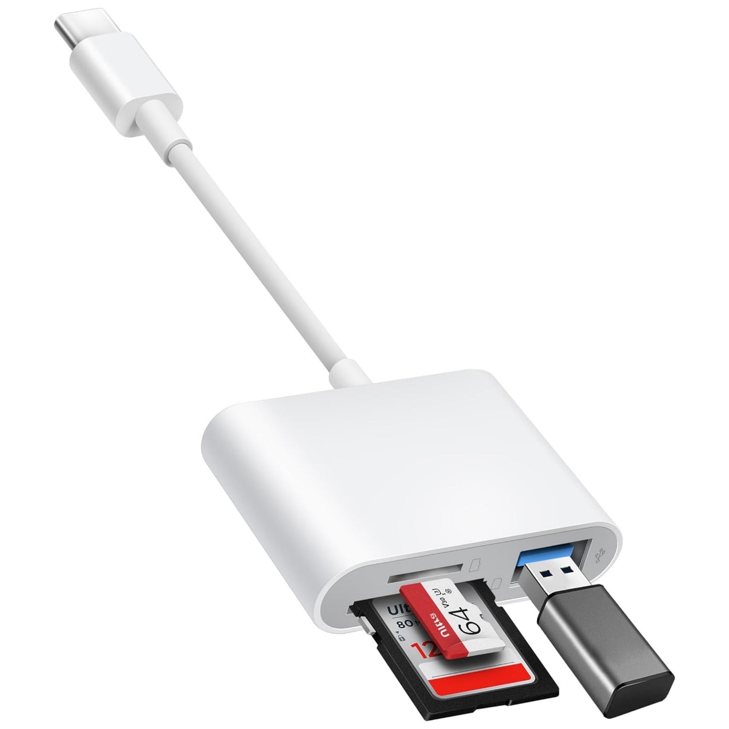 3-in-1 U Disk Memory Card Reader