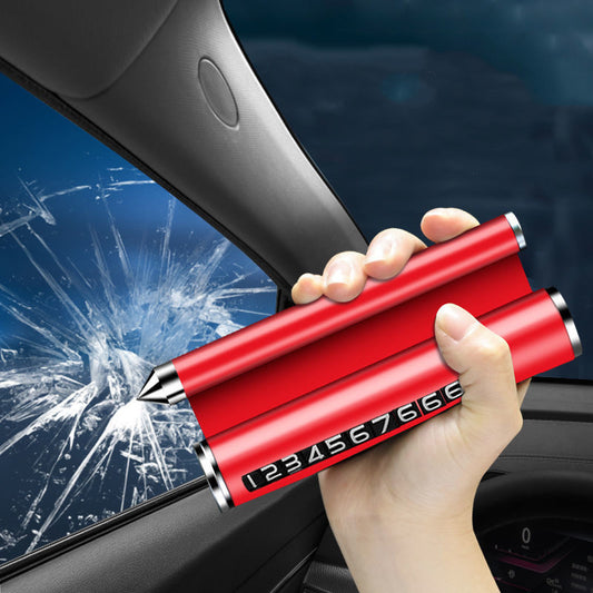 Multifunctional Phone Number Placard Emergency Safety Hammer